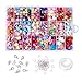 Beadthoven 1Box 24 Types Assorted Shapes Acrylic Beads Kits Colorful Beading Sets for DIY Necklace Bracelet Handmade Gifts