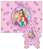 Disney Princess Girls Hooded Rain Poncho - Size Youth