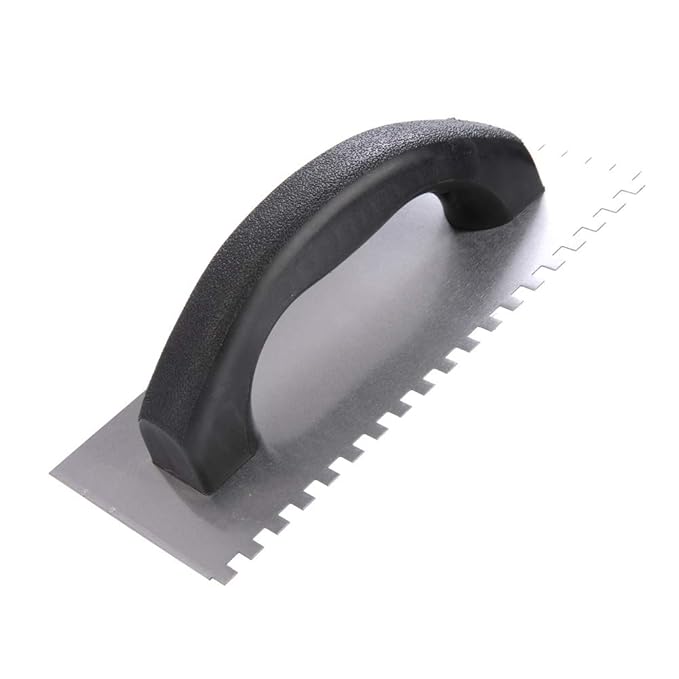 Tile Grout Float, Steel Skimming Trowel, Toothed Design Flooring for