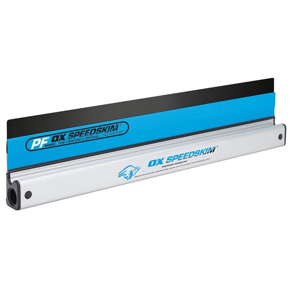 OX Speedskim Plaster Skimming Finishing Rule - PF600mm I Plastic Flexible Blade & Extruded Aluminium Handle