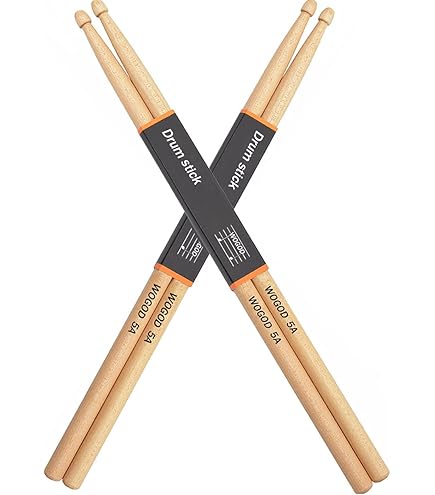 Drumsticks voor kinderen, 12 inch esdoornhout drumsticks, muziekinstrument percussie accessoires, drumsticks voor studenten, beginners (mail, 4 paar
