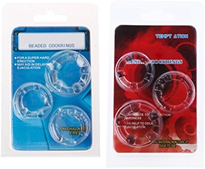 dingling372 3 Pc Novelty Silicone Ring for Men - Great Men and Beginners to Advanced
