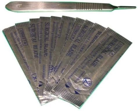 Castrating Kit #3 Stainless Steel Handle #12 Blade Cattle Sheep Goats Livestock