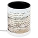 Elanze Designs Footprints in The Sand Ceramic Stoneware Electric Large Jar Candle Warmer