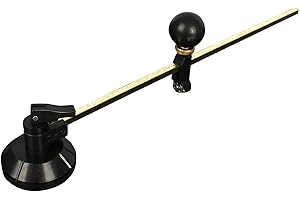 Kakalote Portable Circular Glass Cutter Adjustable Compasses Type Glass Circle Cutting Tool Diameter Range 6.5-40cm/2.6-15.7"(Size:9.4")