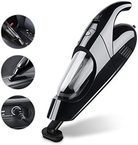 Car Vacuum Cleaner High Power WOQI DC 12V Portable Handheld Vacuum Cleaner for Car with 13.2Ft(4M) Power Cord, Brush, Hose and Gap Tool
