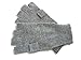 Birsppy Heather Gray Pure 100% Cashmere Fingerless Half Finger Gloves