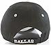 Dallas D Wave Pattern Mens Adjustable Baseball Cap (Black)