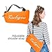 Inflatable Lounger - Portable Air Beds Sleeping Sofa for Travel, Camping, Beach, Park, Backyard, Hiking, Pool, Beach with Carry Bag (Orange)