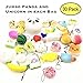 Pidoko Kids Random Assorted Squishies - 30 Pack Squishy (Each Pack has Panda and Unicorn)- Cream Scented Jumbo, Medium, Mini, Soft Slow Rising - Phone Straps, Key Chain, Headphone Jack (30 Pcs)