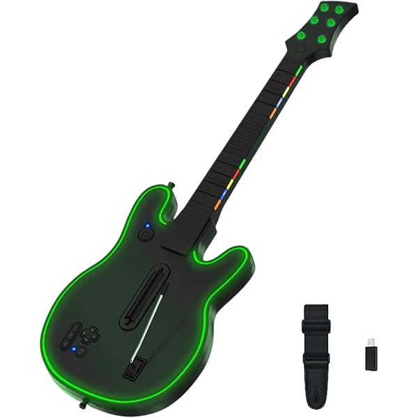 Amazon.com: Lyvix Wireless Gaming Guitar Controller for PS4, PS3