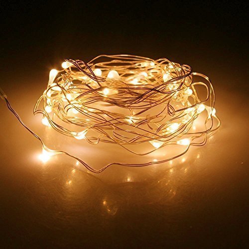 10ft 30 LED String Light Warm White, Battery Operated Christmas Fairy Lights Home Decoration Lights, Waterproof Copper Wire Indoor Outdoor Bedroom Christmas Tree Lights