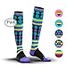 NEWZILL Medical Compression Socks for Women and Men Circulation 20-30 mmHg Best Compression Stockings for Running Athletic Travel Flight Nurses Purple