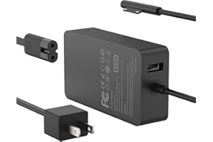 IFEART 65W Laptop Charger Compatible with Surface Pro 11/10/ 9/8/ 7+/ 7/6/ 5/4/ 3/ X, Power Adapter for Surface Laptop 7/6/5/