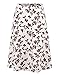 KateSui Women's Elastic Band Stretch High Waist Pockets A Line Skater Pleated Full Midi Skirt