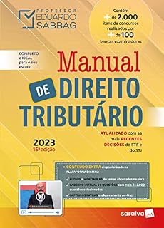 Livro Manual de Direito Tributário - 15ª edição 2023