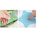 EXCEL-LEADER Shower Drain Hair Catcher Hair Stopper Drain Protector,Hexagonal Starfish Shaped Rubber Sink Strainer,4 Pack
