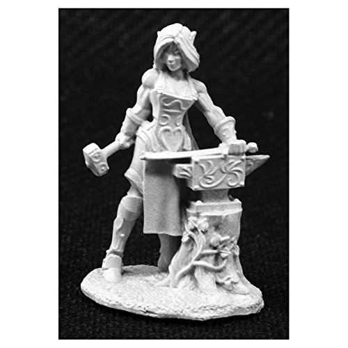 Larill Silverhand Elf Blacksmith Miniature 25mm Heroic Scale Dark Heaven Legends Reaper Miniatures