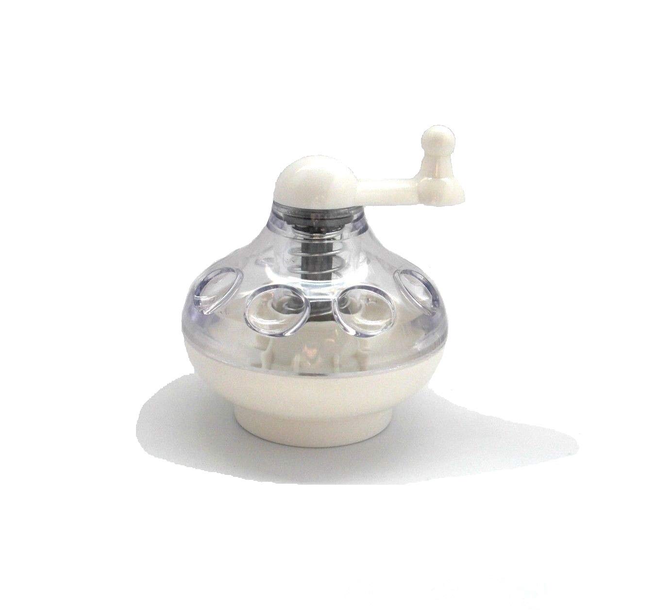 Tredoni Nutmeg Grinder Mill Chopper, Hard Nuts/Almond/Spices Mill Rotary Grater, White