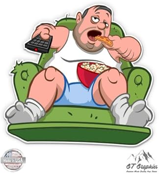 Amazon Com Couch Potato Funny Vinyl Sticker Waterproof Decal
