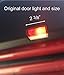 Wind Fire D007-B - Mercedes Benz C E GL ML - No Drilling Changeable Courtesy Ghost Shadow Lights - Lifetime FREE logo chips replacement 2-pc set