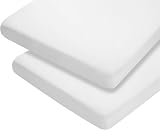 Dudu N Girlie Chicco Next to Me Crib Sheets Fitted 51x85, 2 Pack White