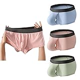 Cerahome Men's Boxers Briefs Fly Pouch Front Open