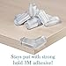 Extra-Protective Silicone Gel Corner Protector Set of 8 - Baby Proofing and Child Safety Home Essentials - Discreet Clear Table Corner Guard - Easy Tool-Free Edge Cushion Installation by Kululush