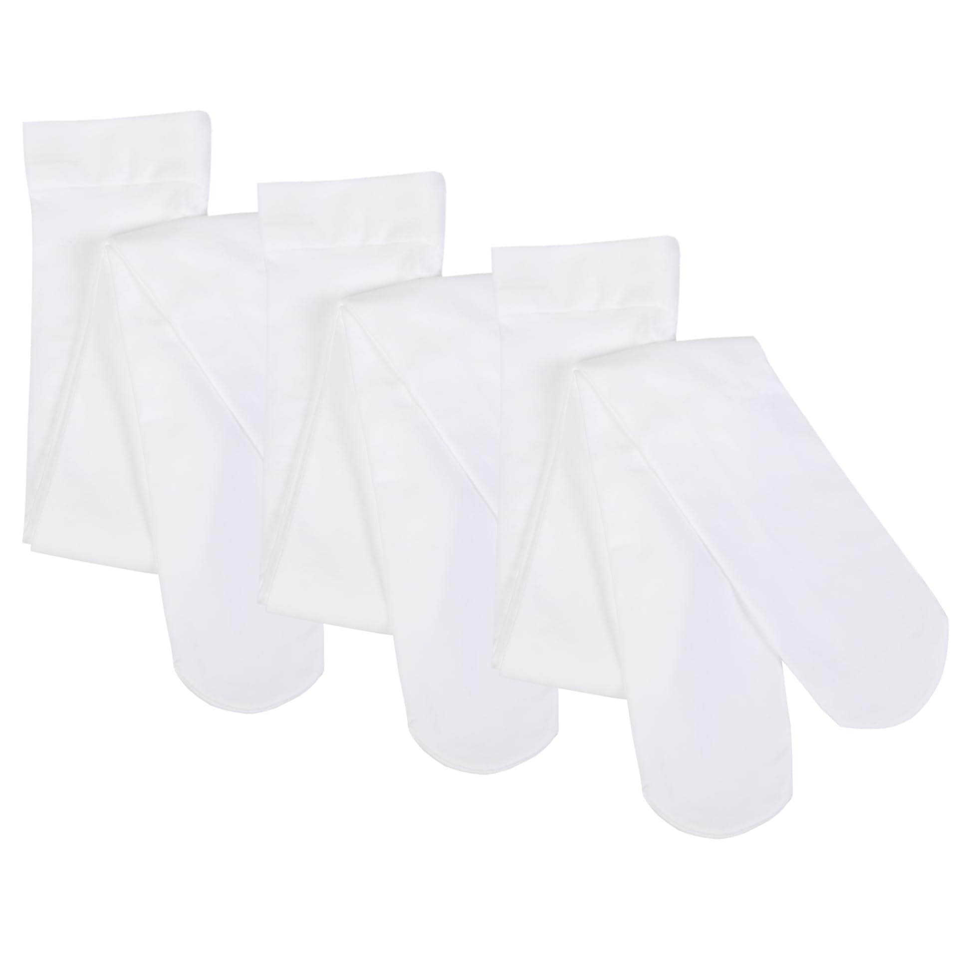 Photo 1 of ***MISSING PARTS*** Paralinda Girls Dance Tights Student School Tights 40 Den 3-Pack (White, 4-6)