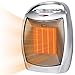 Portable Electric Space Heater 1500W/750W, Ceramic Room Heater with Tip-over and Overheat Protection, 200 Square Feet Fast Heating for Indoor Office Desk Home, ETL Certified, Silver