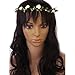 Ivory Rose Flowers Branch Wedding Garland Head Wreath Crown Floral Halo Headpiece Photography Tool