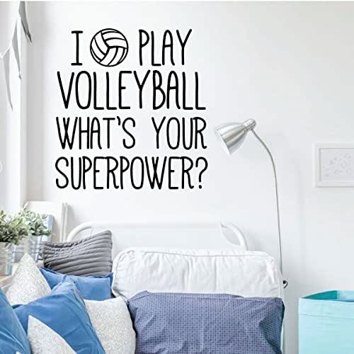 Volleyball Wall Decal What's Your Super Power Vinyl
