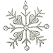 Christmas Ornaments Snowflake Decor Party Anniversary 15 CM Set of 6