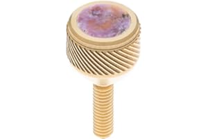 KGUBRASS saxophone Neck Screws 135 Heavy by KGUMusic for alto, tenor, soprano, baritone sax for YMH, Keilwerth, Antigua, Buffet, Selmer TS44 (Raw Brass, Charoite)