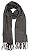 Love Lakeside-Men's Cashmere Feel Winter Plaid Scarf Blue Grey Black