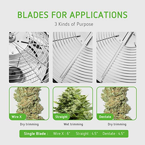 VIVOSUN 16 inch Bud Leaf Bowl Trimmer- Clear Visibility Dome, Sharp Stainless Steel Blades for Spin Cut & Solid Metal Gear Box, Hand Pruner Included (Upgraded Version) - Thumbnail 5