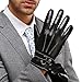 Leather Gloves for Mens, Full-Hand Touchscreen, Gift Packaging, Men's Texting Driving Winter Cold Weather Gloves Warm Lining (L-8.9