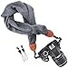 Wolven Soft Scarf Camera Neck Shoulder Strap Belt Compatible with All DSLR/SLR/Digital Camera (DC)/Instant Camera/Nikon/Canon/Sony/Olympus/Leica/Fujifilm Etc, Grey primary