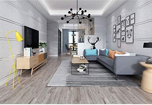 Wallpaper Modern Minimalist Deer Skin Velvet Marble Stripes Wallpaper Non-Woven Fabric Living Room Tv Background Wallpaper Bedroom 3D,Silvery