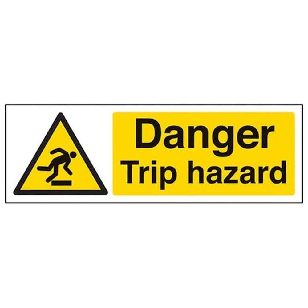 V Safety Eco Friendly Warning General - Danger Trip Hazard - 600 X 200mm