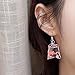 Acamifashion Women Funny Goldfish Water Bag Shape Dangle Hook Earrings Charm Jewelry Gift