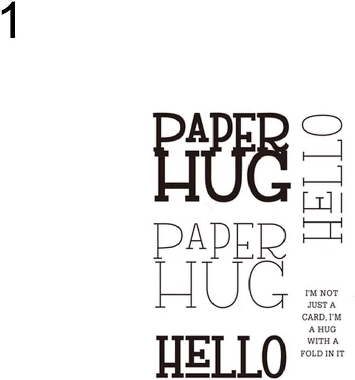 wiFndTu Letter Hug Hello Metal Cutting Dies Stamp DIY Scrapbook Stencil Paper Card Decor for Album Embossing Paper Cards Decorative Craft for Valentine's Day Mother's day and other festivals Stamp