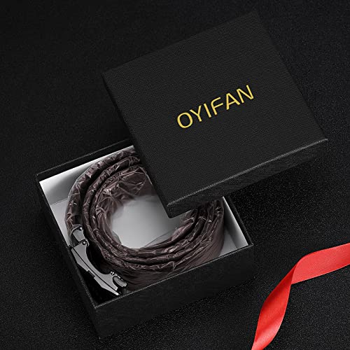 Mens Belt Brown, Ratchet Belt Dress with 1 3/8\