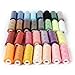 30 Color Sewing Thread 250 Yards Each Polyester All Purpose Sewing Threads Bobbins Of Colorful Assorted Thread Spool for Embroidery Machine Use With Free Gift