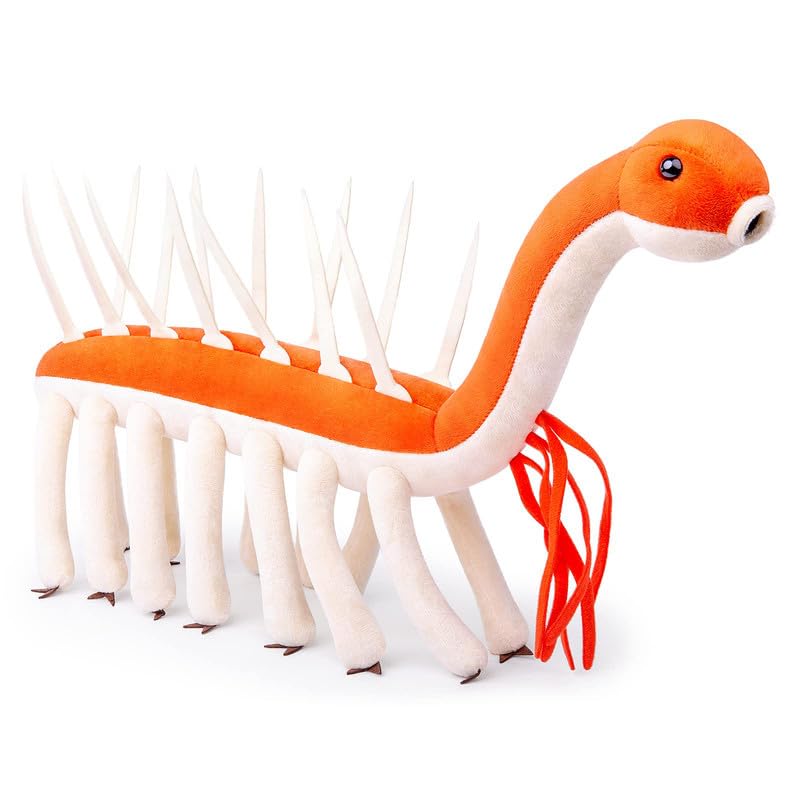 PuffPurrs Realistic Cambrian Ancient Organism Hallucigenia Plush Toy - Lifelike 17" Cambrian Sea Creature Hallucigenia Stuffed Animals Model Plushie, Unique Plush Gift for Kids — image 1