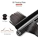 LOVANI Mini Hair Straightener,0.6 Inch Travel Flat Iron Dual Voltage Small Size Anti Scald Hair Iron with 3D Floating Ceramic Tourmaline Plates for Short Hair,Black (Black)thumb 4