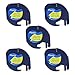 Anycolor 5 Pack Compatible DYMO LetraTag Tape 91332 (91202 91222 59423 S0721620) Black on Yellow Plastic Label Tape (1/2