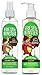 Fresh Monster Toxin-free Hypoallergenic Kids Detangler Spray and 2in1 Shamoo & Conditioner, Coconut, 2 count, 8 ounce