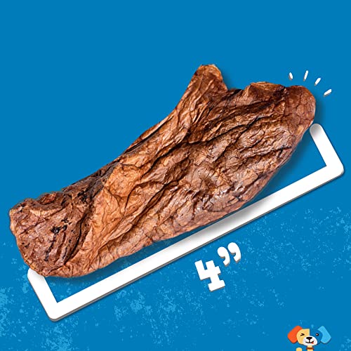 Jack&Pup Beef Lung Dog Treats (1lb Bag) Premium Grade Odor Dried Beef