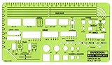 Rapidesign Office Plan Template, 1/8 Inch Scale, 1 Each (R610)